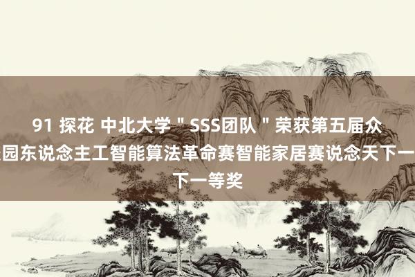 91 探花 中北大学＂SSS团队＂荣获第五届众人校园东说念主工智能算法革命赛智能家居赛说念天下一等奖